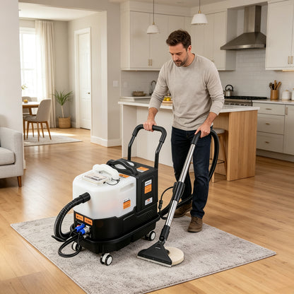 Multi‑Purpose Carpet & Upholstery Cleaner Machine with Interchangeable Cleaning Heads, Portable Deep Cleaning Tool for Sofa, Rugs, Curtains & Home Fabrics