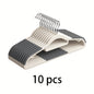 Heavy-Duty Plastic Anti-Slip Clothes Hangers with 360° Rotating Hooks - Space-Saving Wardrobe Hangers with Non-Slip Shoulder Strips, Wet/Dry Use for Bedrooms, Bathrooms, Dorms, Outdoor - Durable Plastic Construction