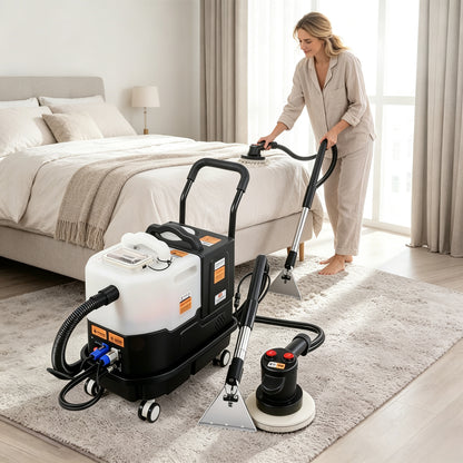 Multi‑Purpose Carpet & Upholstery Cleaner Machine with Interchangeable Cleaning Heads, Portable Deep Cleaning Tool for Sofa, Rugs, Curtains & Home Fabrics