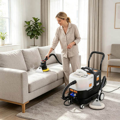 Multi‑Purpose Carpet & Upholstery Cleaner Machine with Interchangeable Cleaning Heads, Portable Deep Cleaning Tool for Sofa, Rugs, Curtains & Home Fabrics