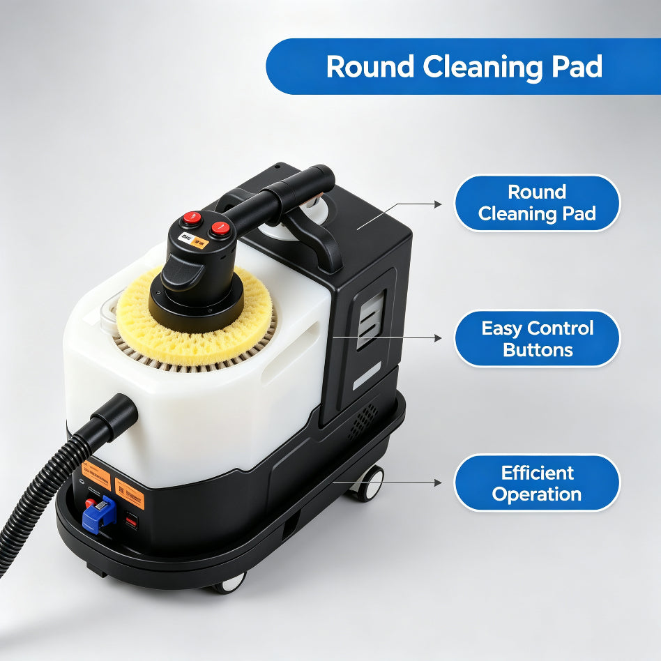 Multi‑Purpose Carpet & Upholstery Cleaner Machine with Interchangeable Cleaning Heads, Portable Deep Cleaning Tool for Sofa, Rugs, Curtains & Home Fabrics