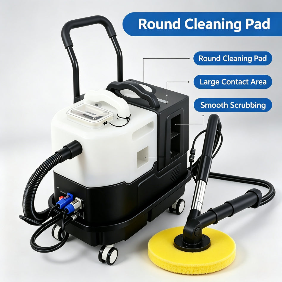 Multi‑Purpose Carpet & Upholstery Cleaner Machine with Interchangeable Cleaning Heads, Portable Deep Cleaning Tool for Sofa, Rugs, Curtains & Home Fabrics
