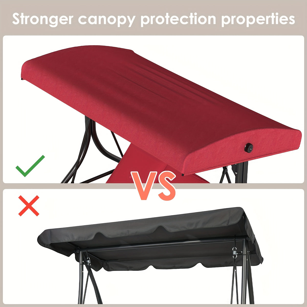 3 Person Patio Porch Swing Outdoor Converting Swing Glider Hammock with Adjustable Canopy, Cushions for Outside Backyard, Garden