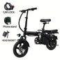 14 Inch Foldable Electric Bike for Adults, 330 Lbs Load Capacity, 19MPH Max Speed, 48V Lithium Battery, 18‑28 Miles Range, Portable Folding Ebike for Urban Commuting & Outdoor Cycling